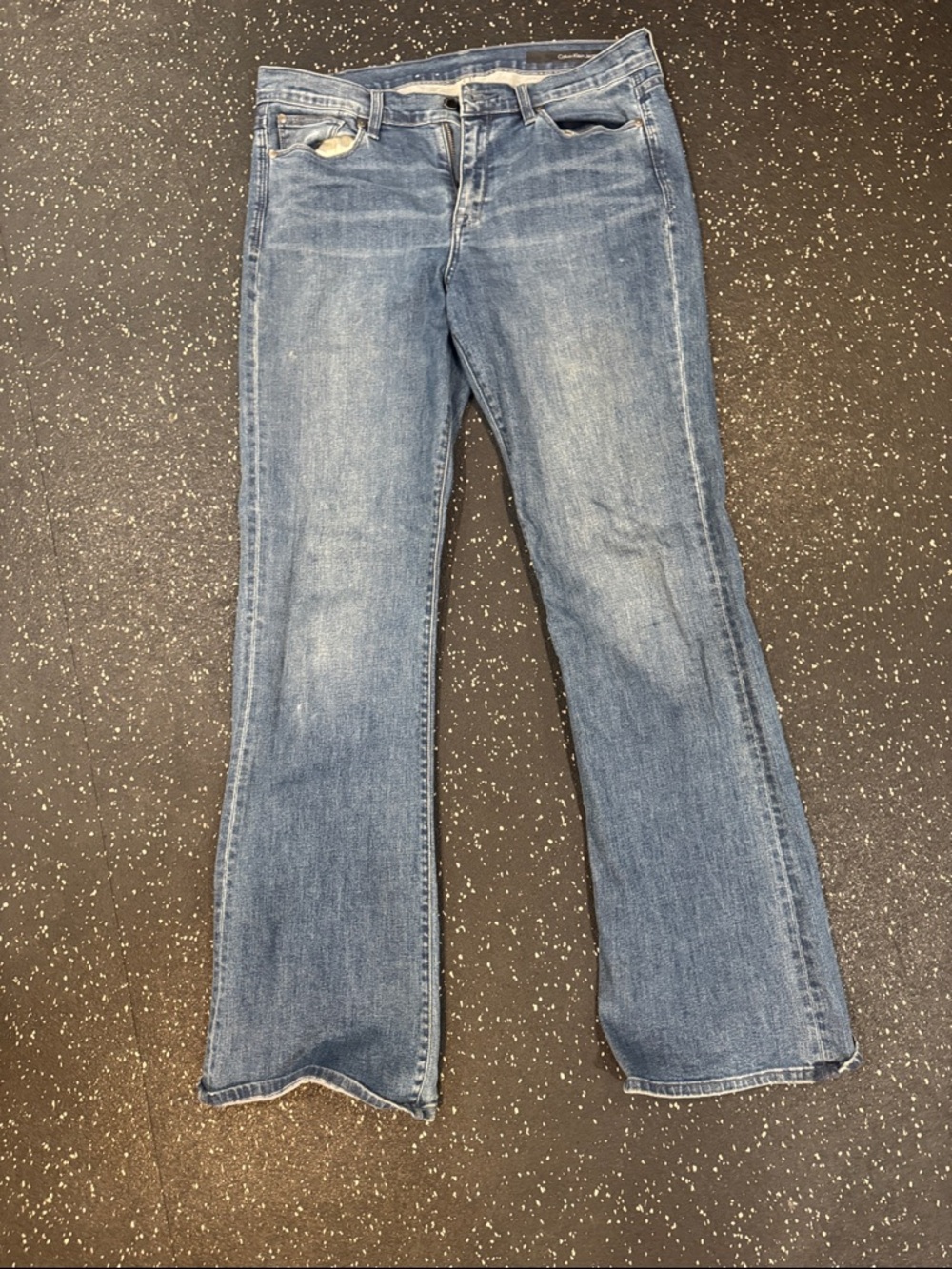 Calvin Klein Jeans medium blue flare denim